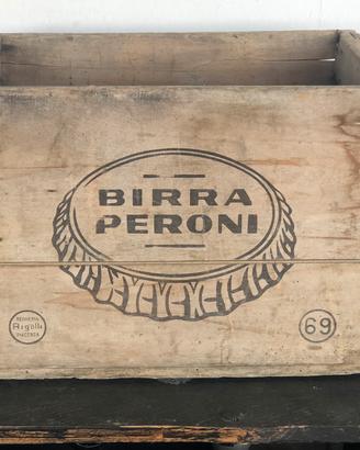 Birra peroni cassa antica
