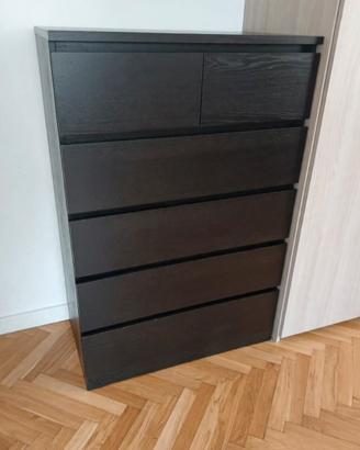 Cassettiera Ikea Malm 6 cassetti