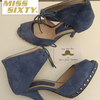 MISS SIXTY SCARPE SANDALO con TACCO e CAVIGLIERA