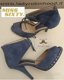 MISS SIXTY SCARPE SANDALO con TACCO e CAVIGLIERA
