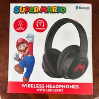 Cuffie Bluetooth Wireless Super Mario Nintendo