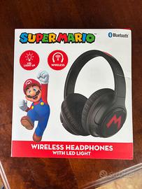 Cuffie Bluetooth Wireless Super Mario Nintendo