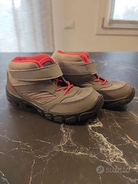 Scarponcini trekking bambina quechua grigio rosa