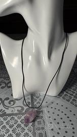 collana con pendente in pietra naturale