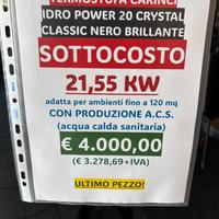 Stufa policombustibile riscald. + acqua calda san.