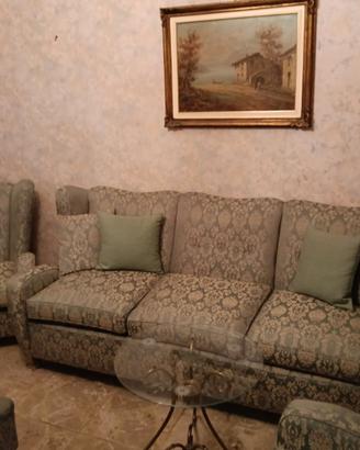 Set divano, 2 poltrone e 2 poltroncine vintage