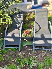 Sdraio e tavolino per esterno