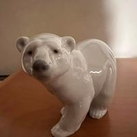 Statuetta di orso attento porcellana Lladro’