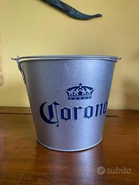 Secchio Grande Metallo Birra Corona - NUOVO