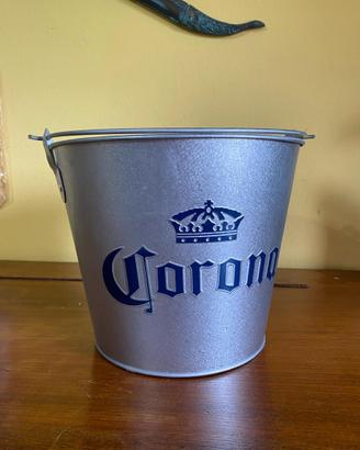 Secchio Grande Metallo Birra Corona - NUOVO