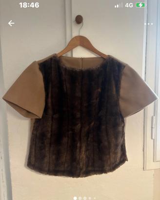 Giacca  camicia ecopelliccia