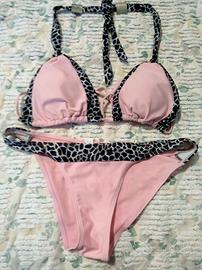 Bikini rosa leopardato