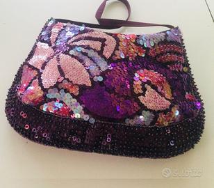 Bella borsa con paillettes --- NUOVO