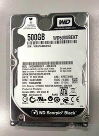 HD 2,5" WD Scorpio Black 500gb WD5000BEKT  7200rpm