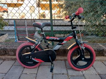 Bicicletta bambino Dino Bikes 14” BMX nero/rosso