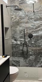 Vetro doccia Walk-in + braccio