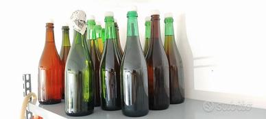 Travasatore vino+16 bottiglie aceto di vino rosso