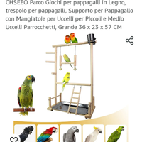 Parco giochi per pappagalli