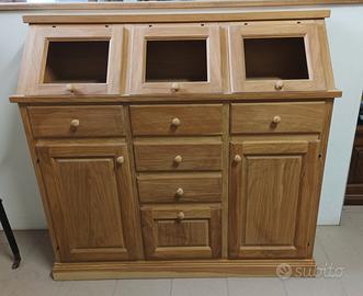 mobile madia in rovere grezza