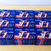 10 Cassette Audio Vintage TDK T1 60
