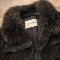 Cappotto di lusso Yves Salomon in vera pelliccia d