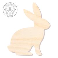 Sagome taglio laser coniglietto in legno pioppo