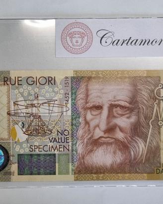 banconota 2000 prova di stampa Leonardo da Vinci