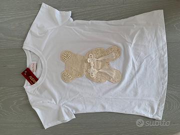 Maglietta maniche corte con orsacchiotto