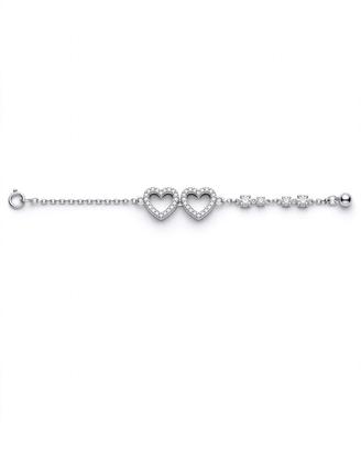 Bracciale Stroili Argento 925 due cuori originale