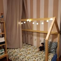 Lettino montessoriano casetta legno bambino