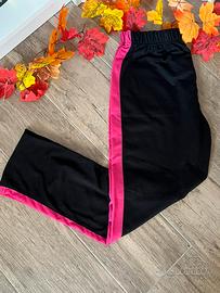 Pantaloni tuta Bonprix neri e rosa tg 50/52
