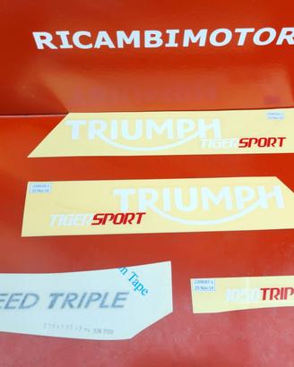 DECALCO ADESIVI TRIUMPH TIGER TRIPLE SPEED