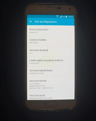 Samsung galaxy S5 bianco