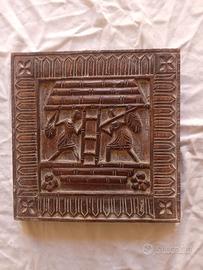 Bassorilievo in legno massiccio Etiopia