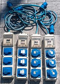 MULIPRESA 16A SPINA BLU 220V