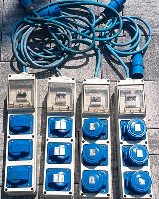 MULIPRESA 16A SPINA BLU 220V