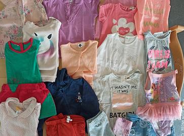 Lotto vestiti bambina 2-3 anni