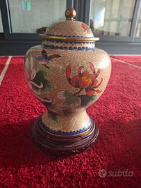 Vaso con Coperchio in Smalto Cloisonné – Riproduzi