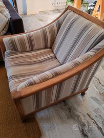 Poltrona vintage rifoderata