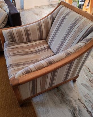 Poltrona vintage rifoderata