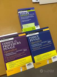 Codice penale, procedura penale e Tulps.