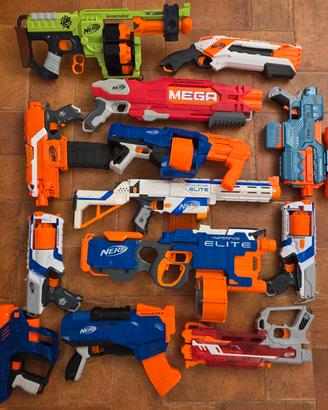 LOTTO NERF PISTOLE E FUCILI GIOCATTOLO