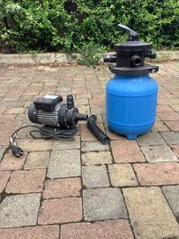 Pompa e filtro per piscina