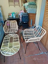 set tavolo +2poltrone