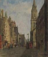 quadro Umberto Montini "Cannon Gate Edinburgh"