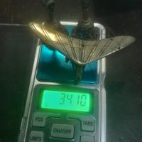 coppia campanelle +deltaplano argento 34.1g 