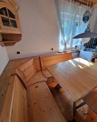 Giro panca completo stile  rustico/tirolese