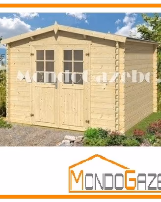 CASETTA legno nordico 34mm 330x330ricovero attrezz