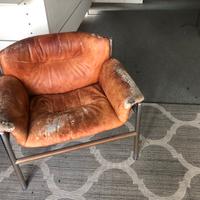 Poltrona in pelle modernariato