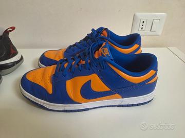 nike dunk low arancio/blu